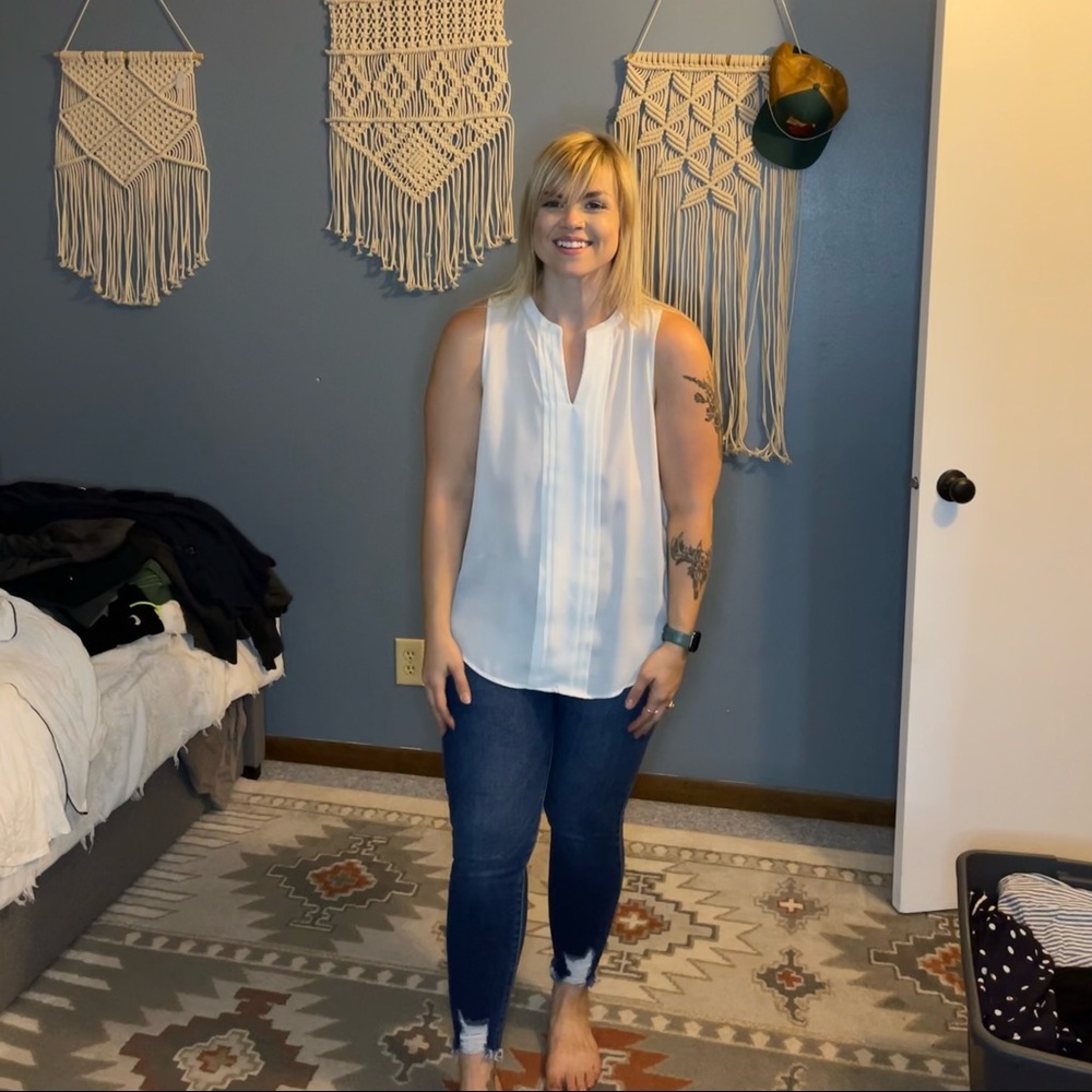 41 HAWTHORN Size L White Tank